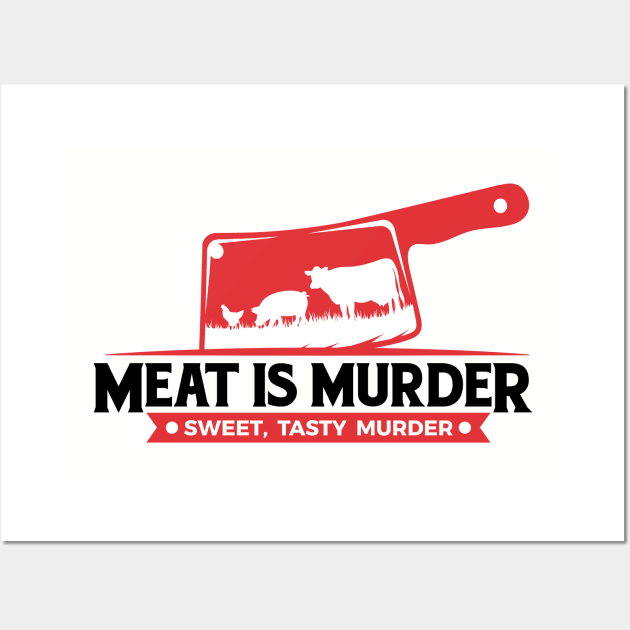 Meat Is Murder Wall Art by Vault Emporium